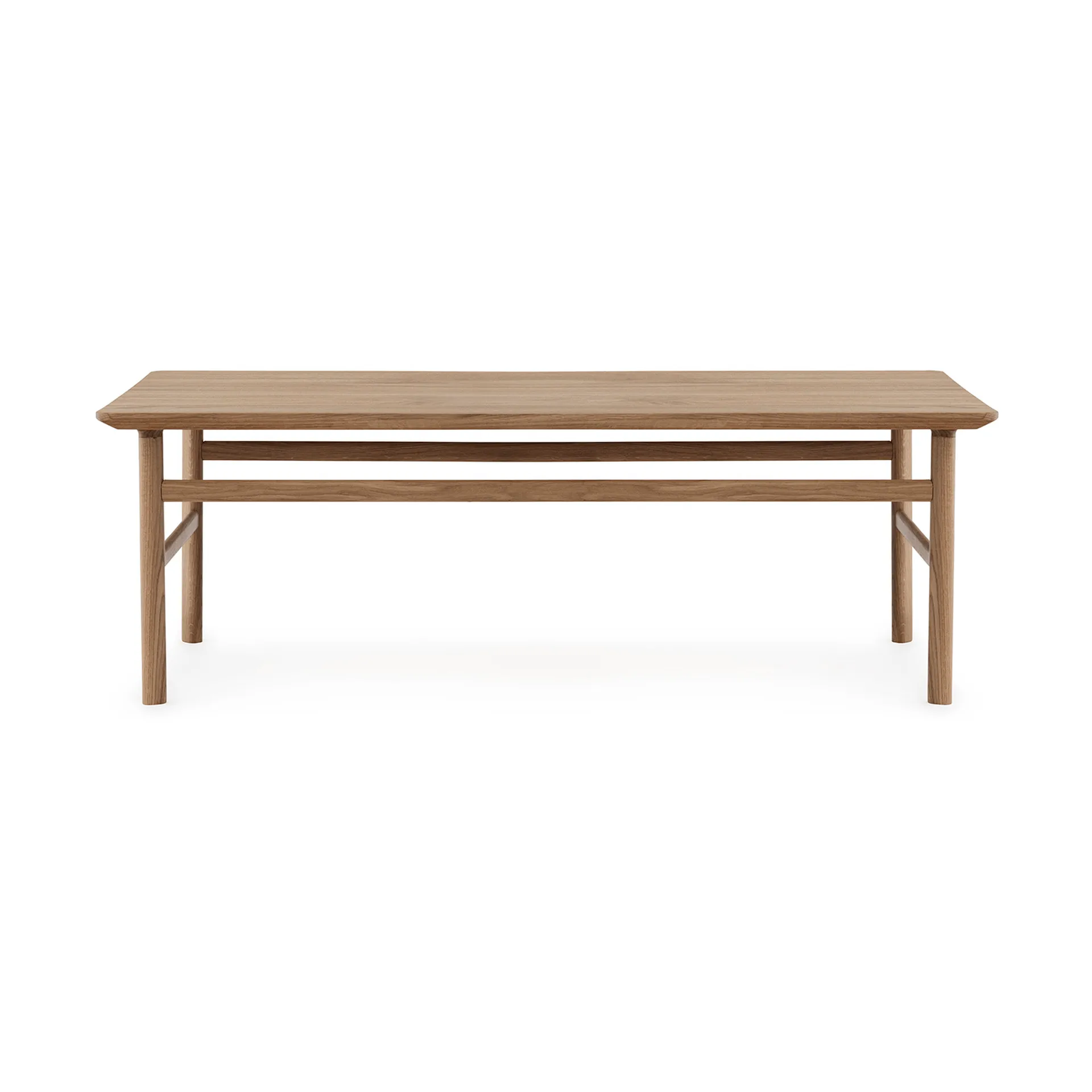 Tavolino Grow, rovere laccato chiaro, grande Normann Copenhagen