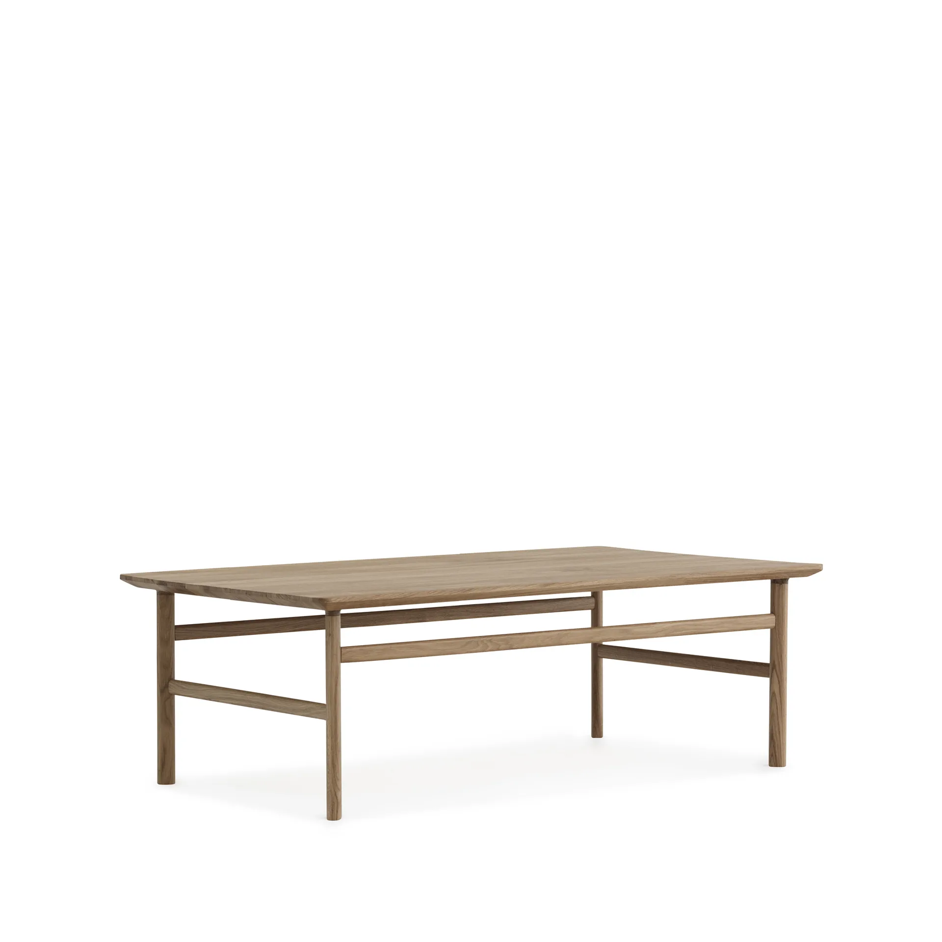 Tavolino Grow, rovere laccato chiaro, grande Normann Copenhagen