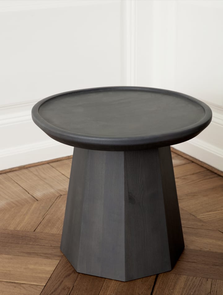 Tavolino Pine table small Ø 45 cm alt. 40,6 cm, Dark Grey Normann Copenhagen