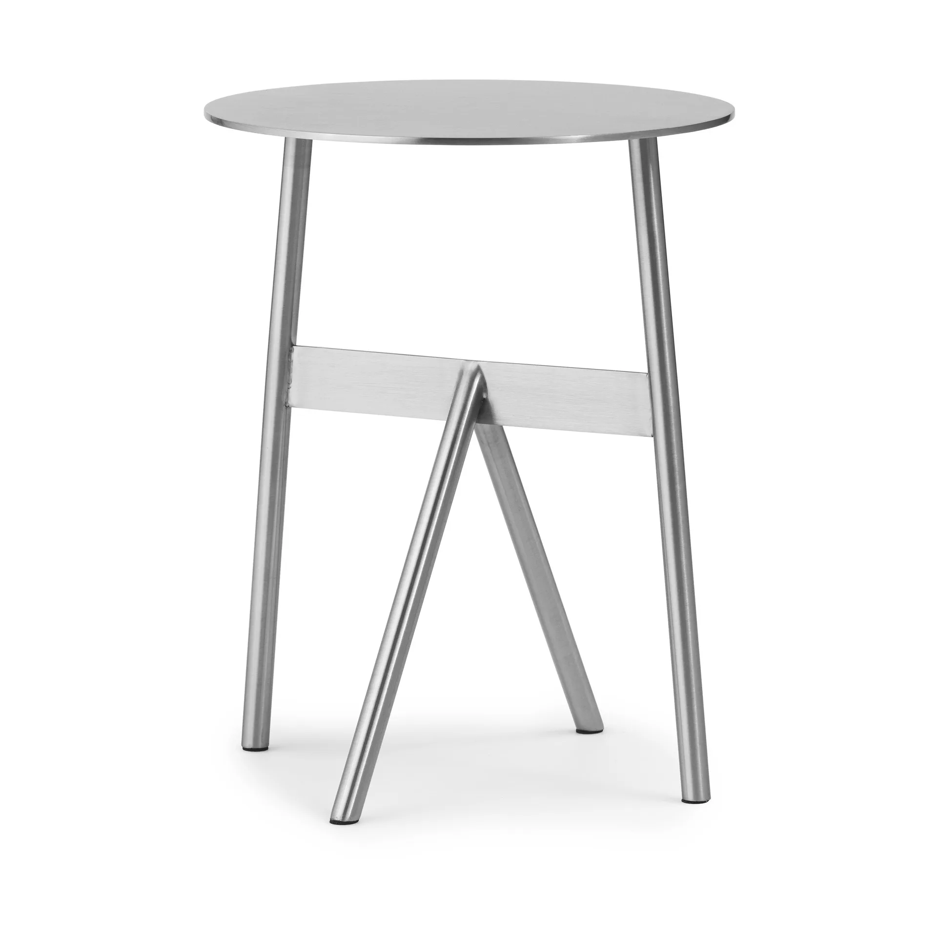 Tavolino Stock Table Ø37 cm H:46 cm, Stainless Steel Normann Copenhagen