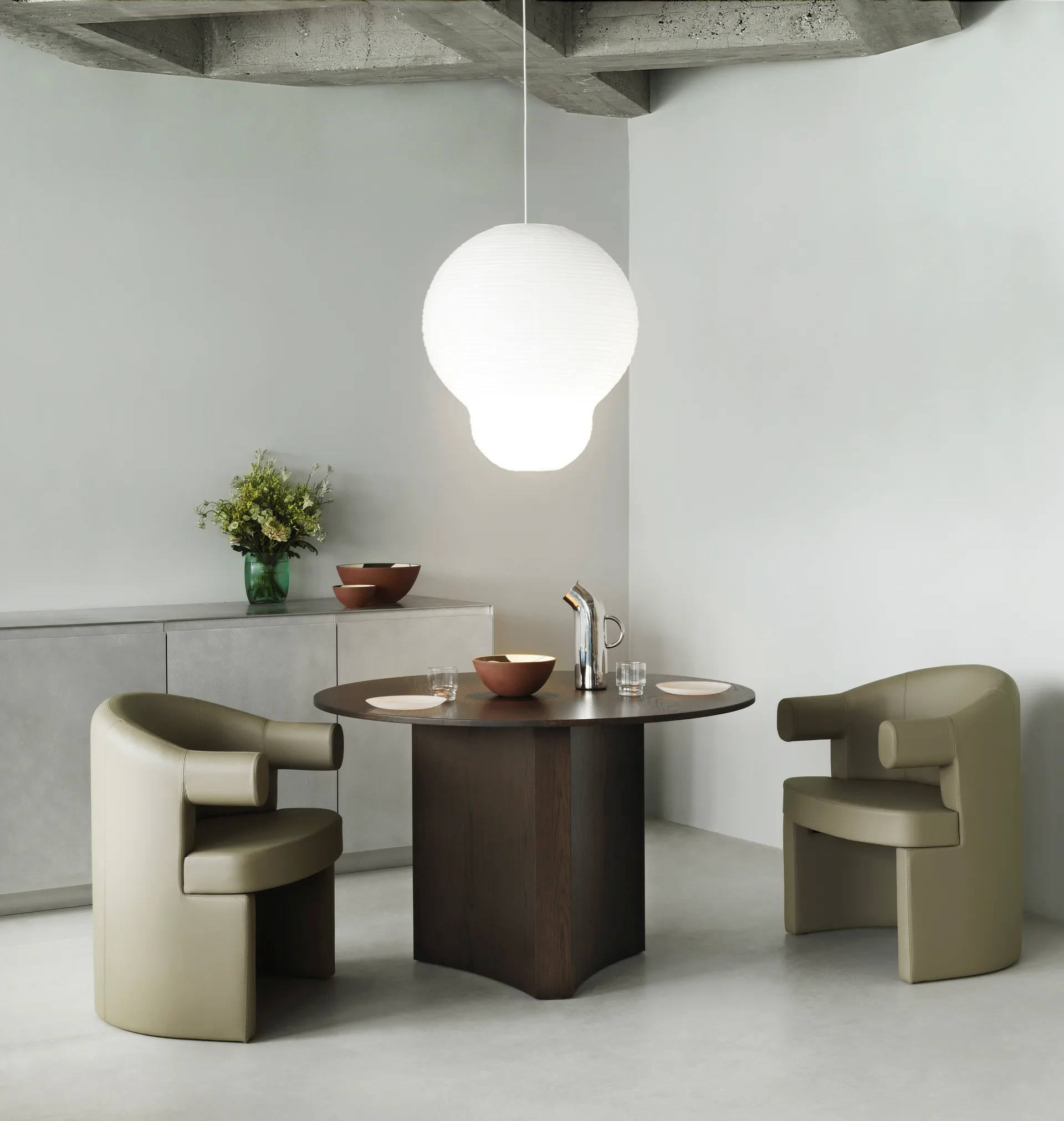 Tavolo da pranzo Bue 120x75 cm, Rovere tinto marrone Normann Copenhagen