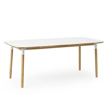 Tavolo Form, 95x200 cm - bianco - Normann Copenhagen