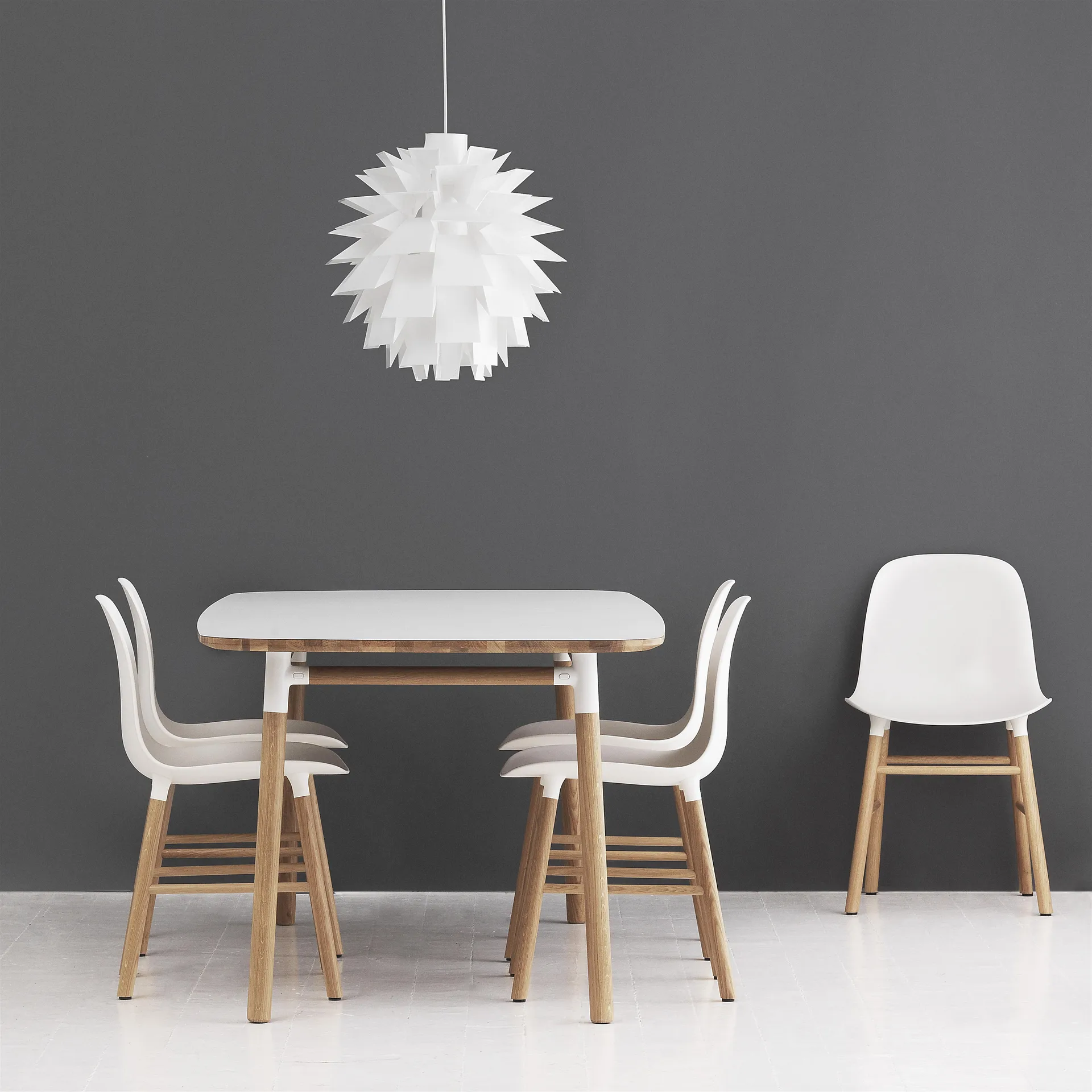Tavolo Form, 95x200 cm, bianco Normann Copenhagen