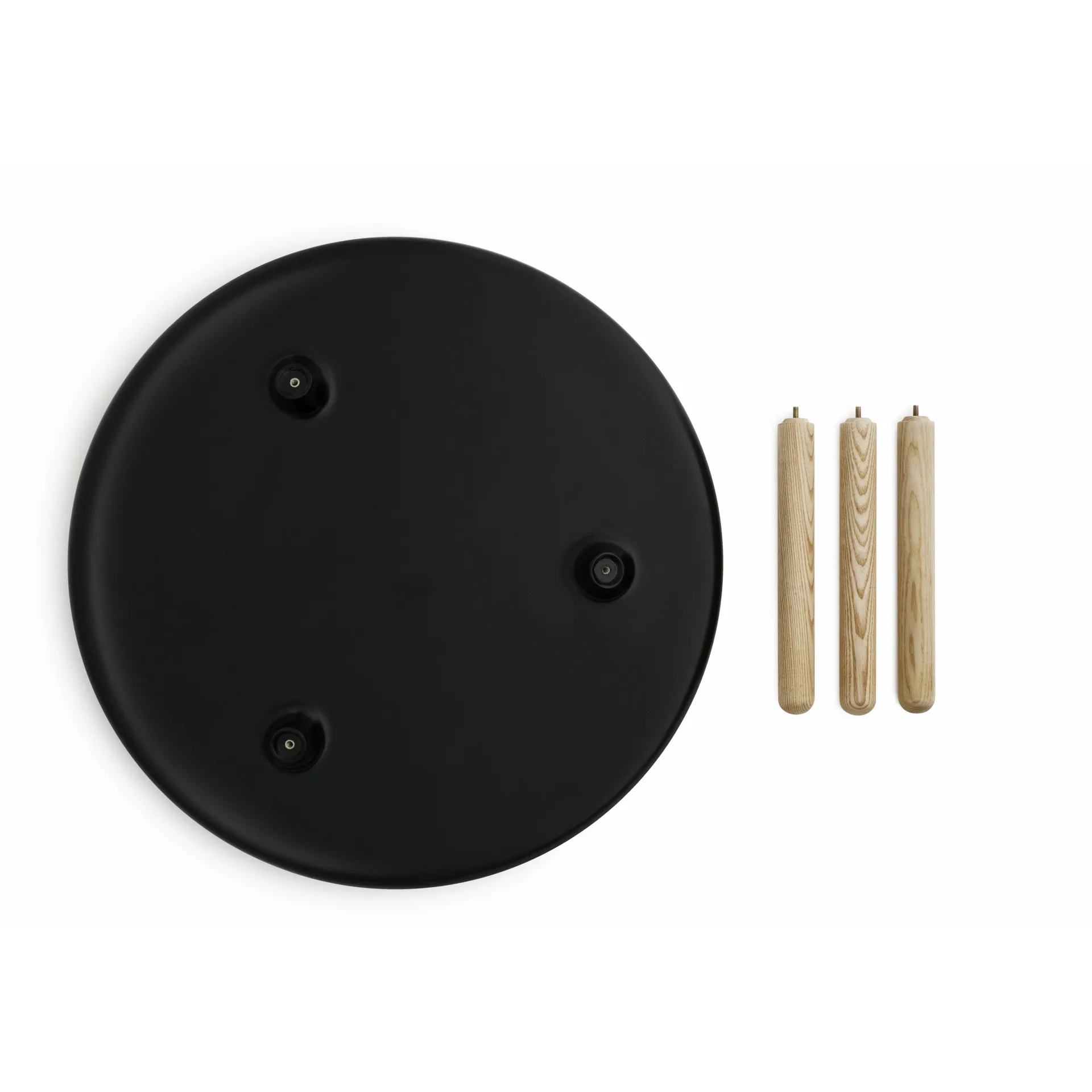 Tavolo Normann Tablo nero-frassino , piccolo Normann Copenhagen