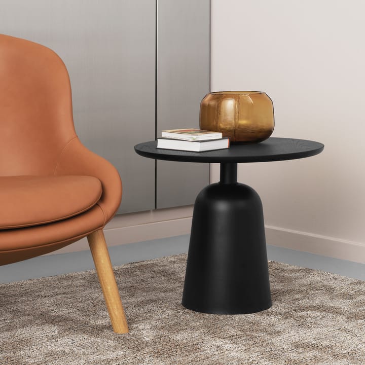 Tavolo regolabile Turn Ø 55 cm - Nero - Normann Copenhagen