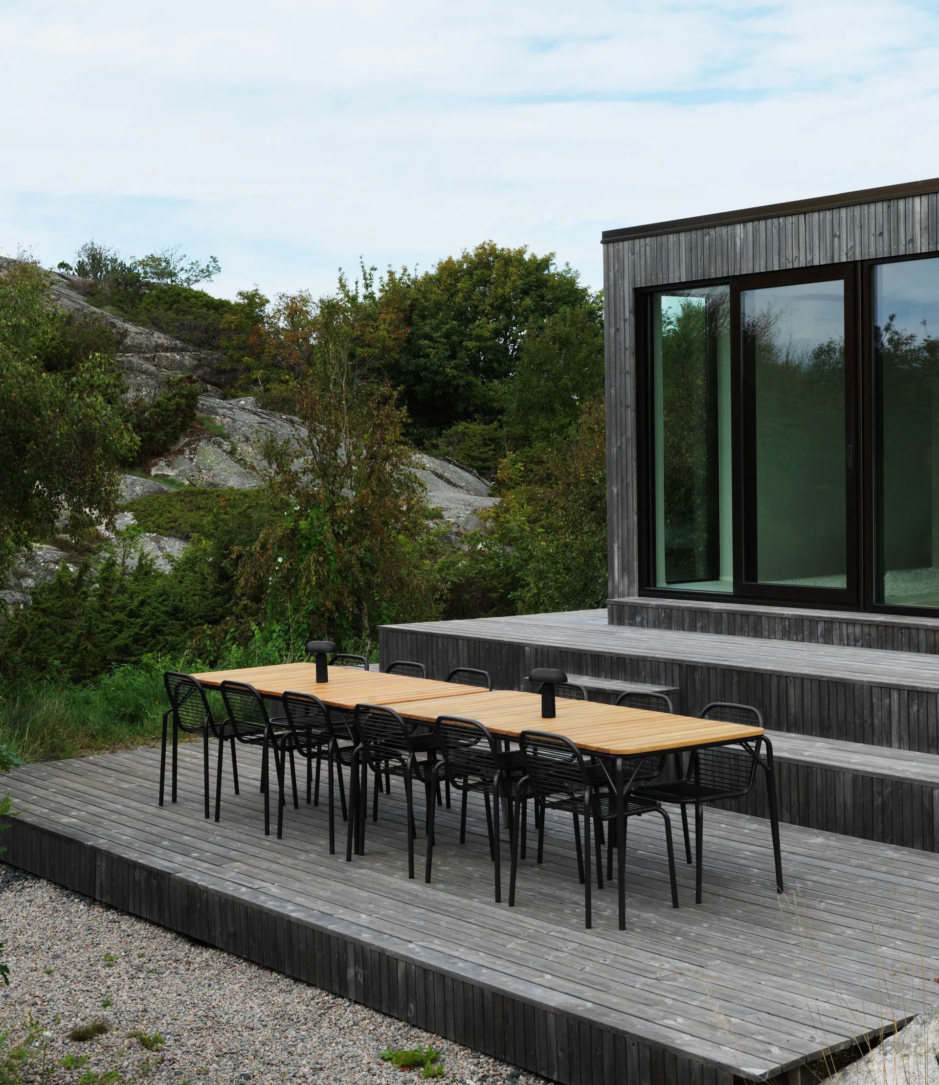 Tavolo Vig Robinia 90x200 cm, Nero Normann Copenhagen