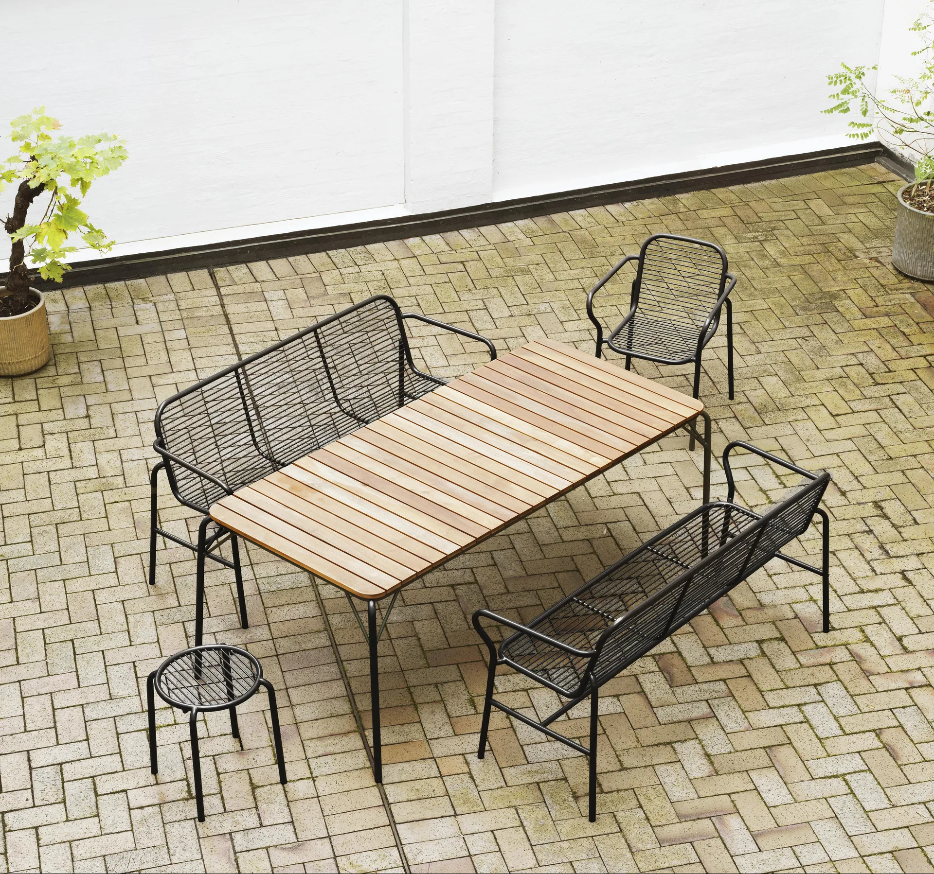 Vig sgabello rotondo, Nero, Ø41x46 cm Normann Copenhagen
