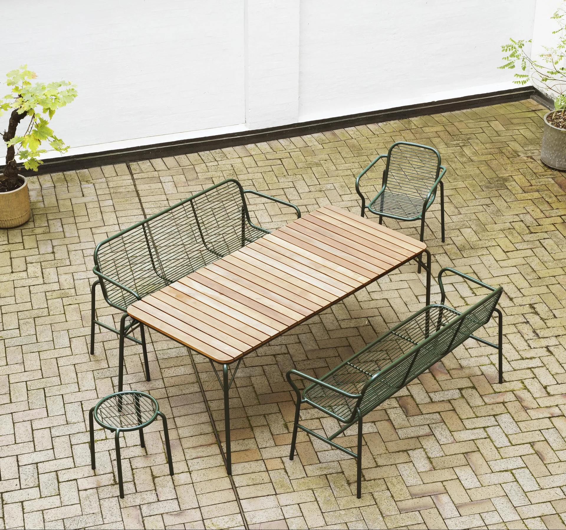 Vig sgabello rotondo, Verde, Ø41x46 cm Normann Copenhagen