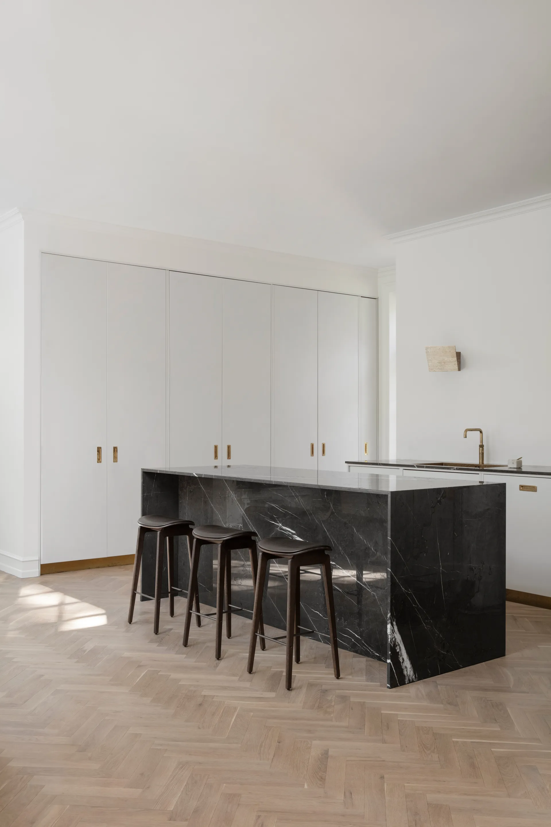 Sgabello da bar NY11, Rovere affumicato scuro, 75 cm NORR11