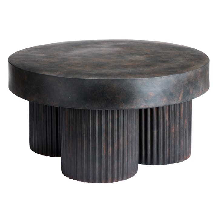 Tavolino da caffè basso Gear Ø 70 cm - Earth (marrone-nero) - NORR11