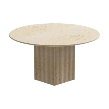 Tavolo da pranzo Soho - Travertino beige, Ø140x70 cm - NORR11