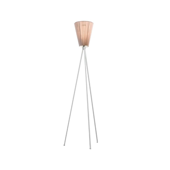 Lampada da pavimento Oslo Wood - beige, base grigio chiaro - Northern