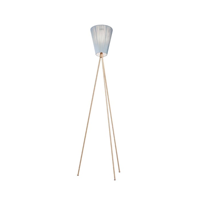 Lampada da pavimento Oslo Wood - blu chiaro, base beige - Northern