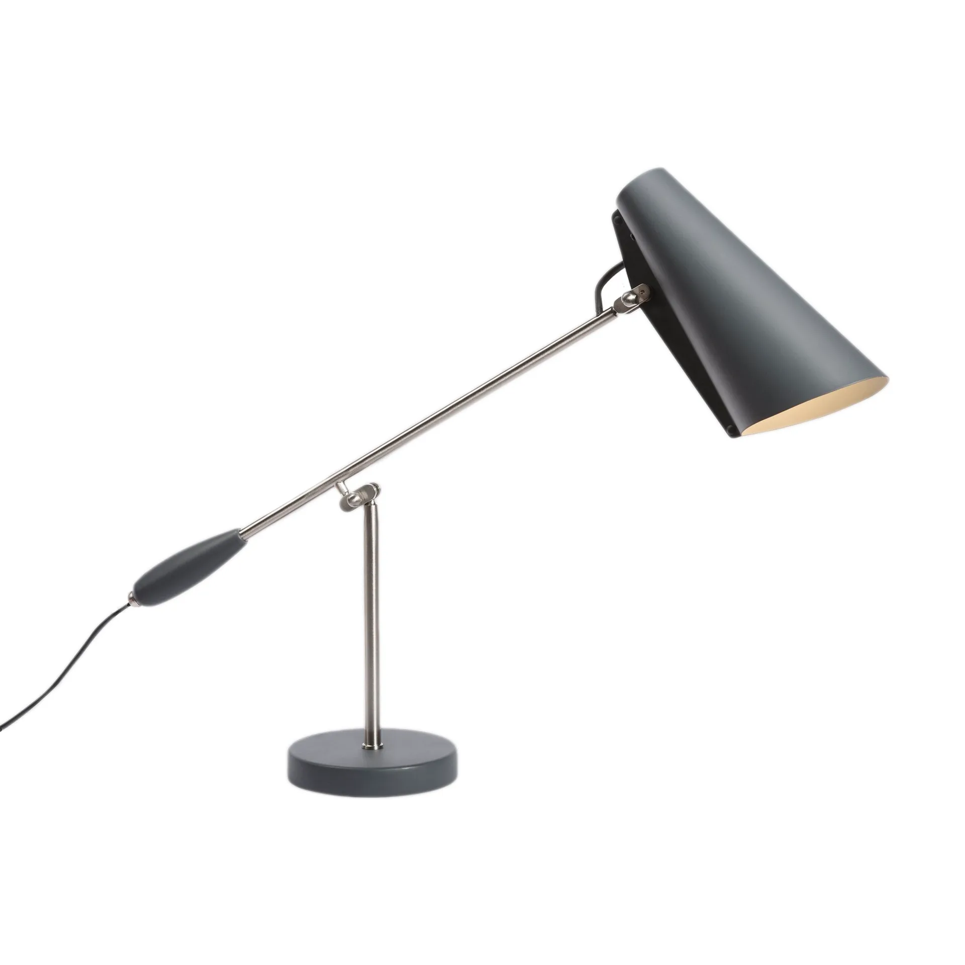 Lampada da tavolo Bird, grigio-metallizzato Northern
