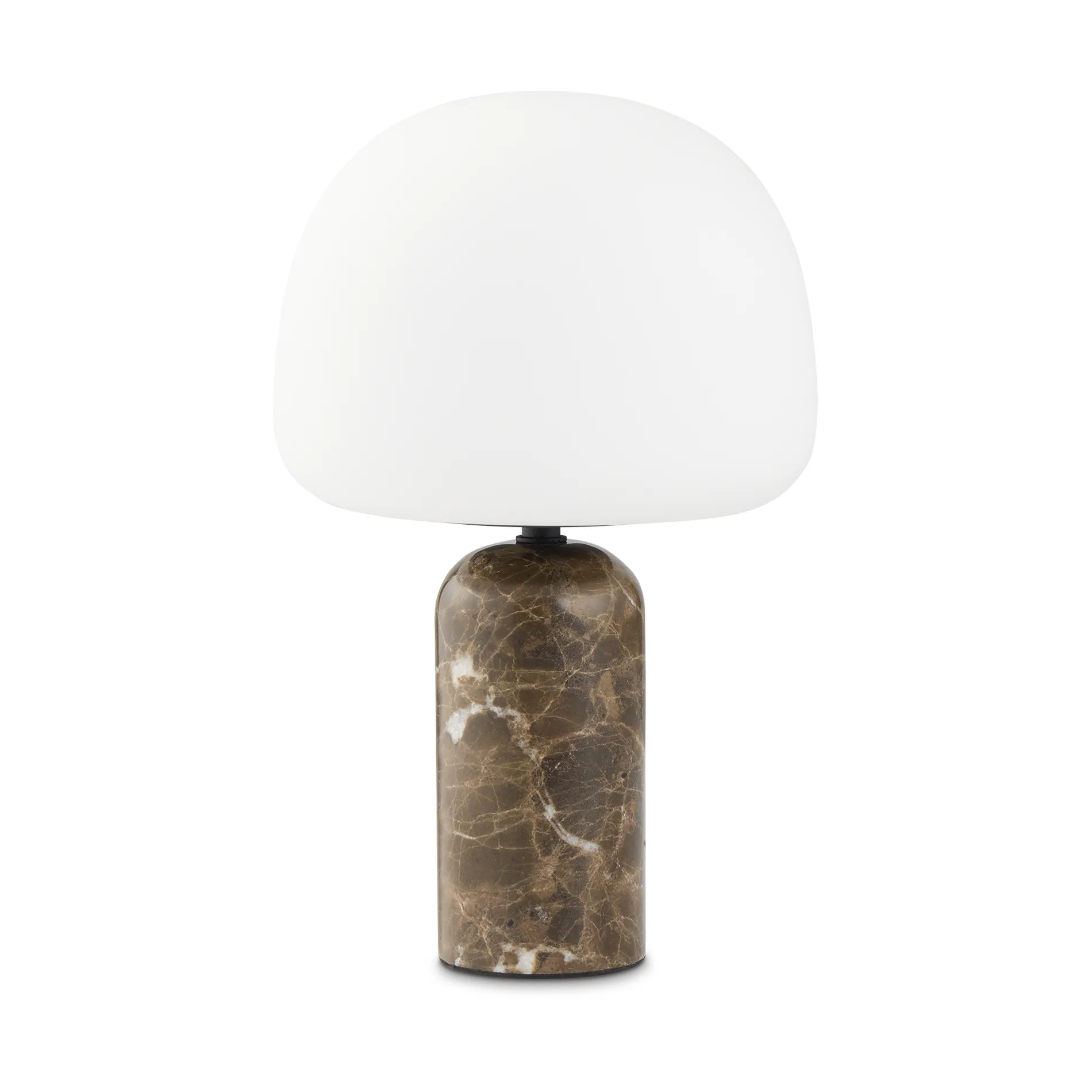 Lampada da tavolo Kin 33 cm, Brown marble Northern