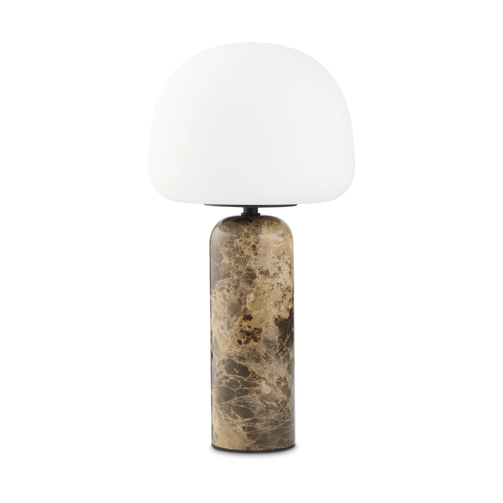 Lampada da tavolo Kin 40 cm, Brown marble Northern