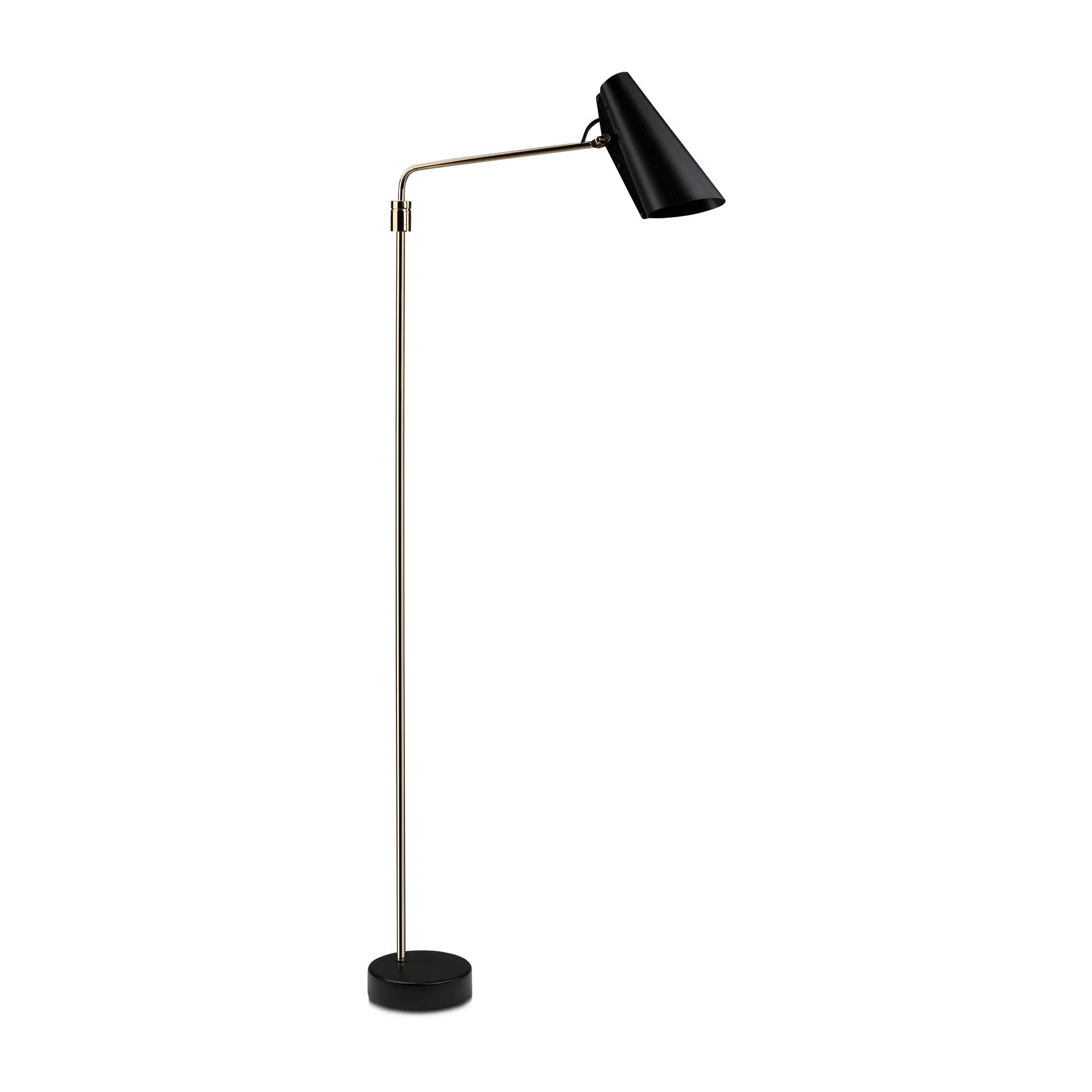 Lampada da terra Birdy swing, nero-ottone Northern