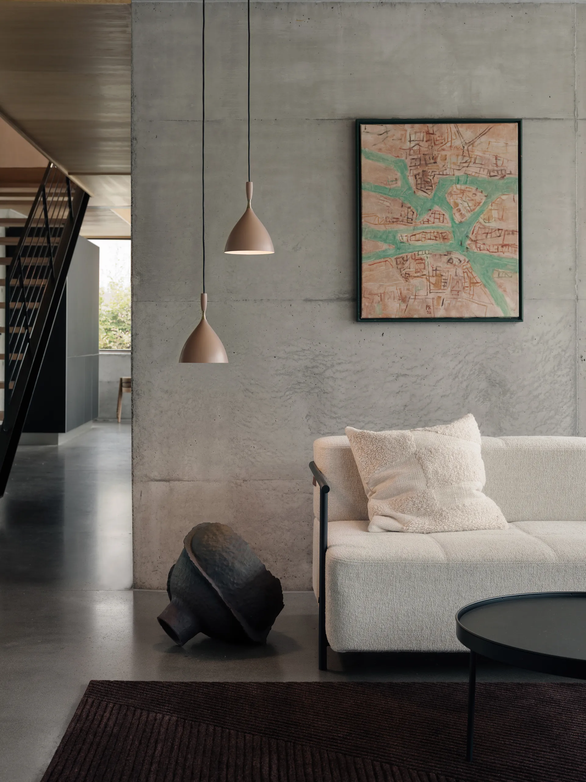 Lampadario Dokka , Warm beige Northern