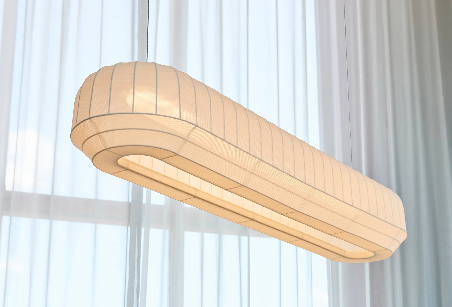 Lampadario Tradition linear 120 cm, Bianco Northern