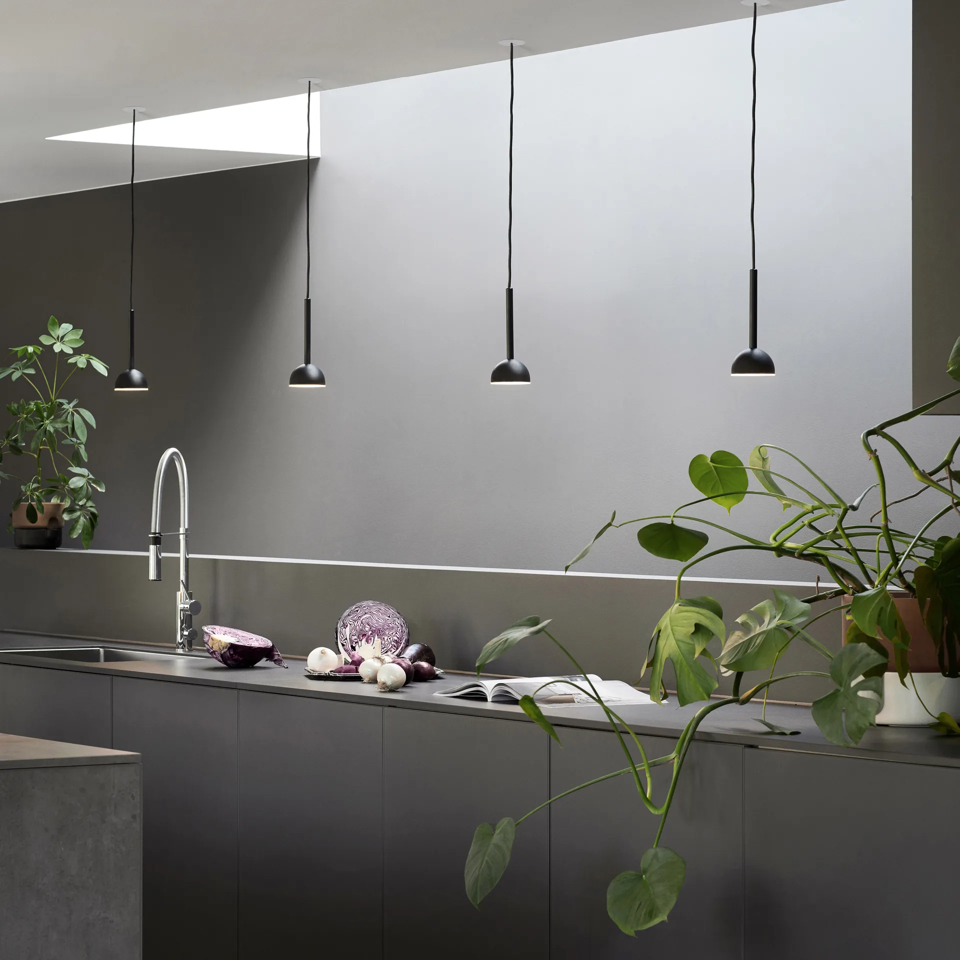 Plafoniera Blush, Nero Northern