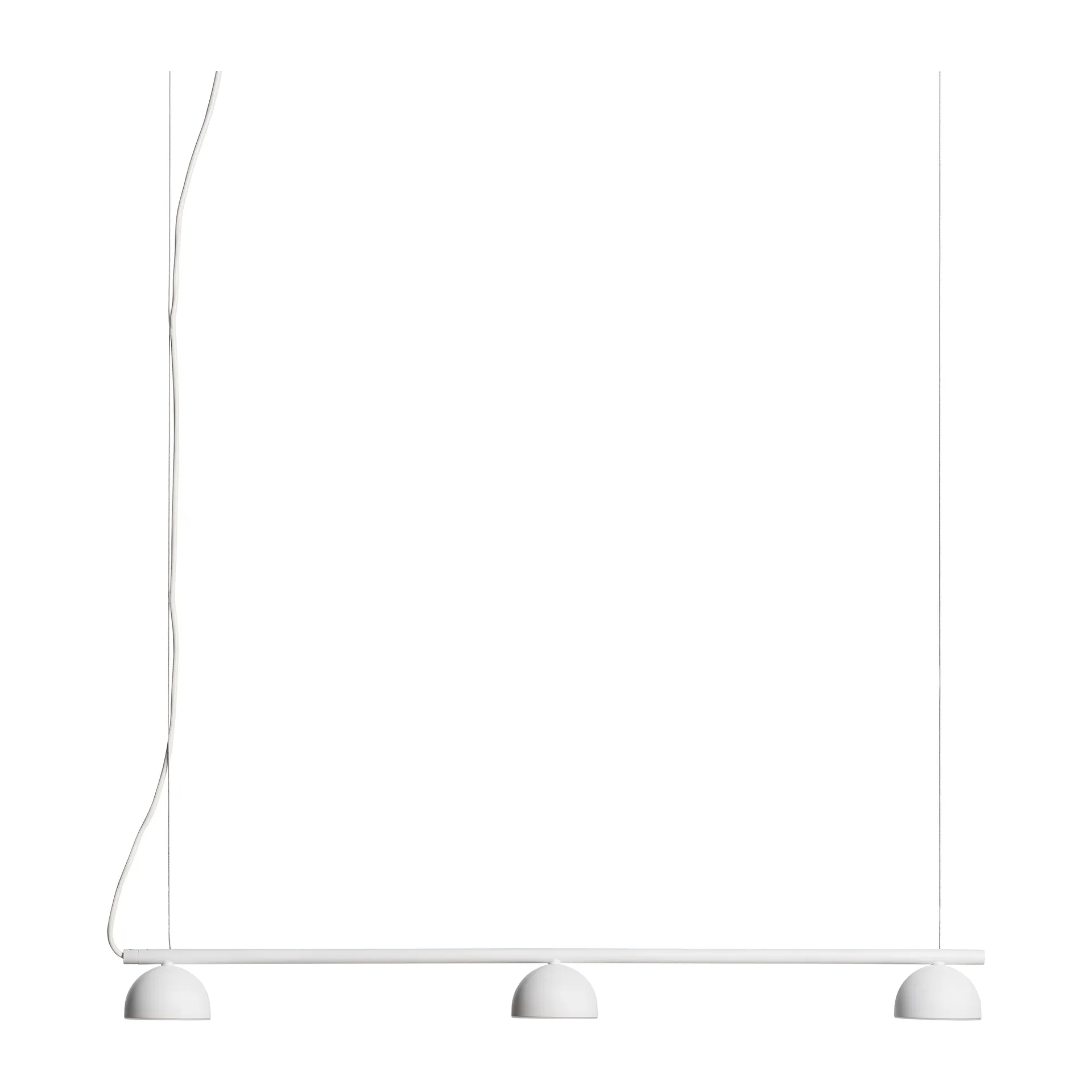 Plafoniera Blush Rail 3, Bianco opaco Northern