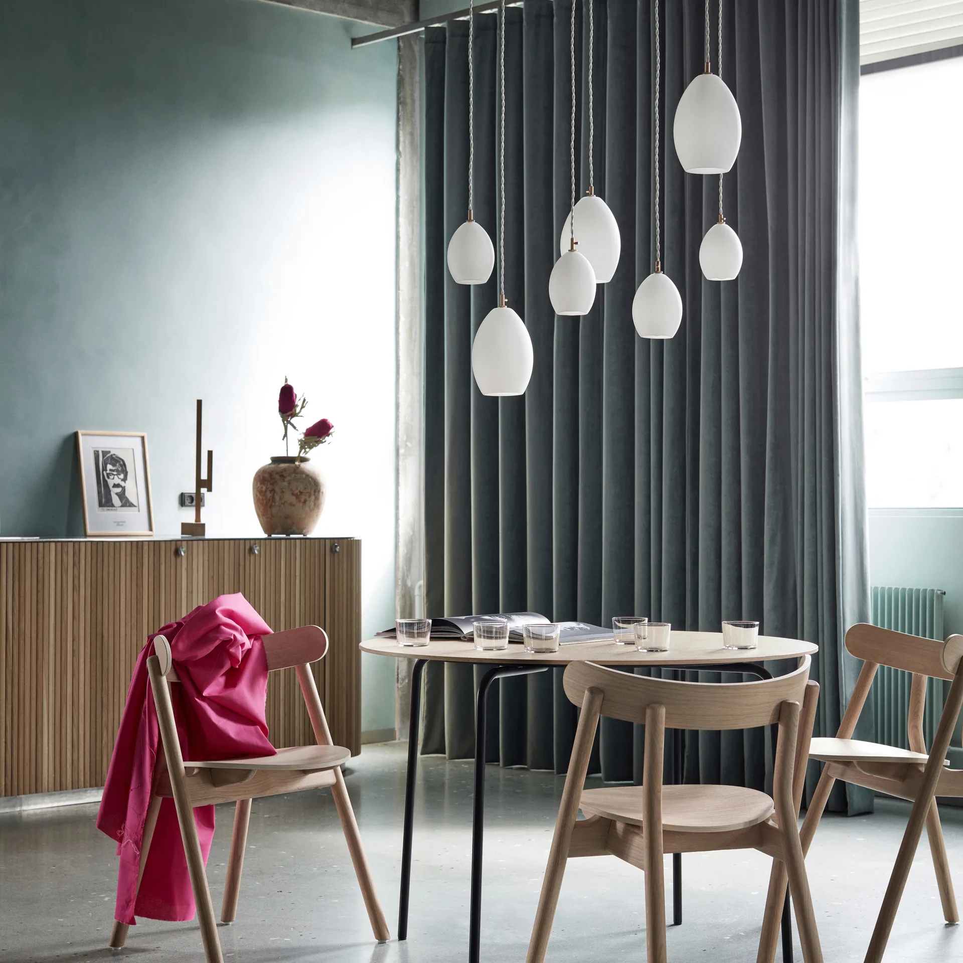 Plafoniera Unika bianca, grande Northern