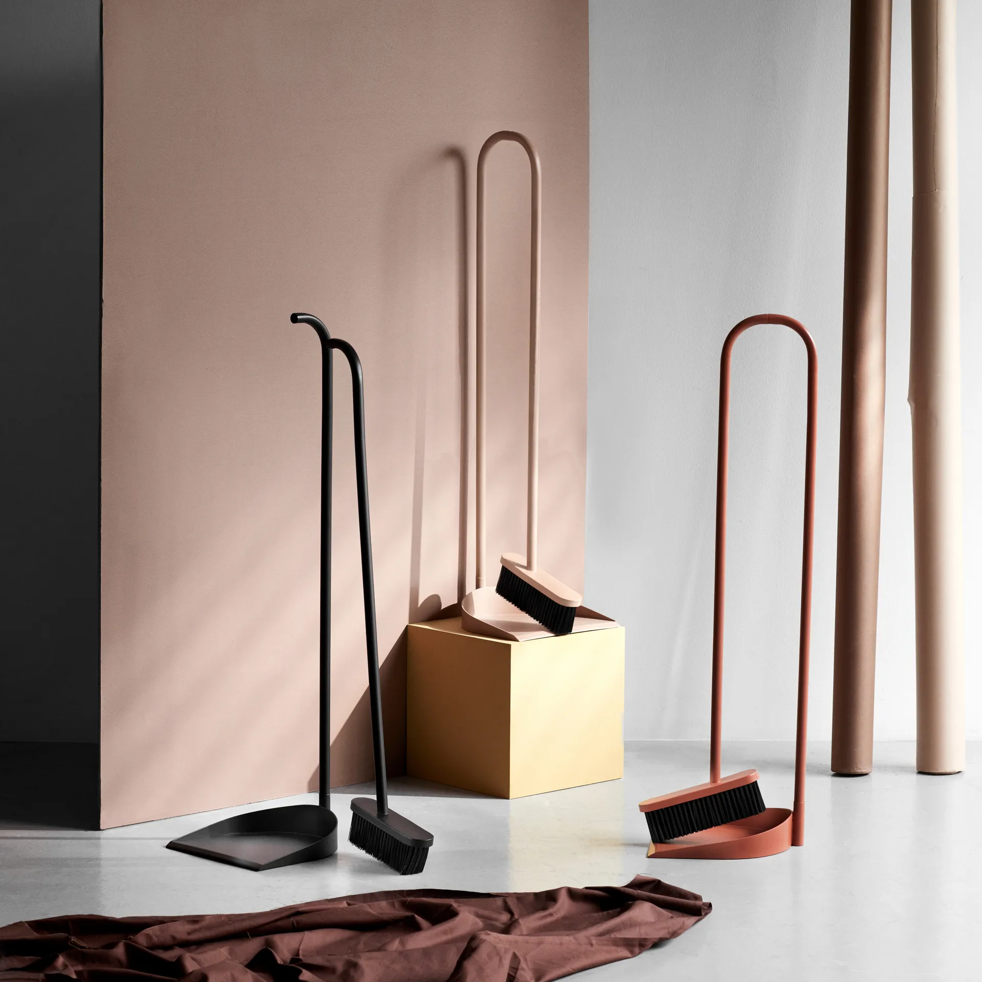 Scopa e paletta Cane, nero Northern