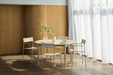 Sedia Vev - Grigio beige-natural rope - Northern