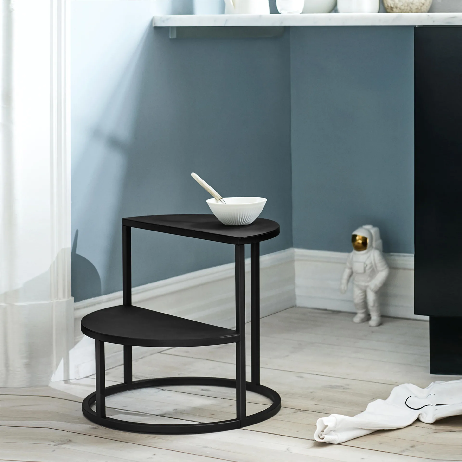 Sgabello Step 1 Dais, Nero Northern