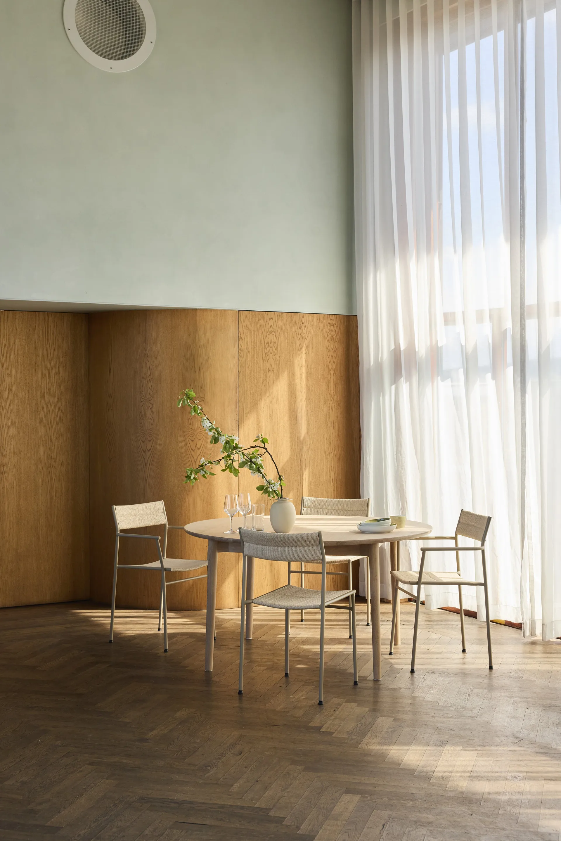 Tavolo Expand Ø140 cm, Rovere chiaro oliato Northern