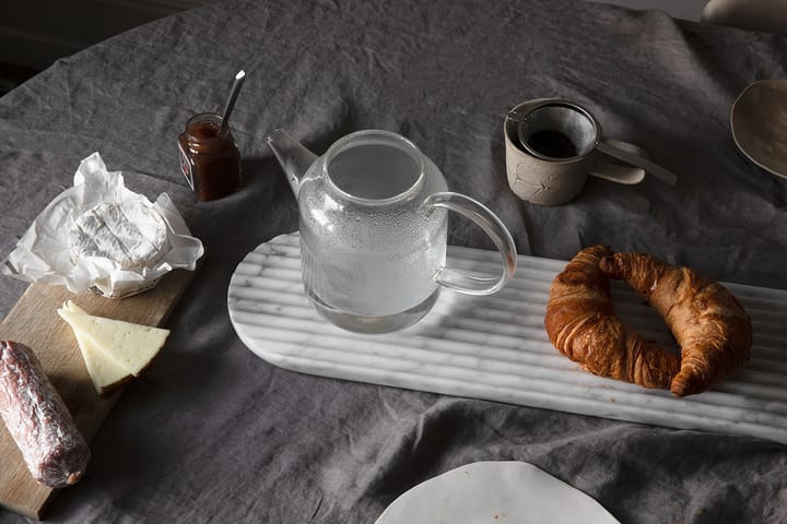 Vassoio Podium, 90 cm, Marmo misto bianco Northern