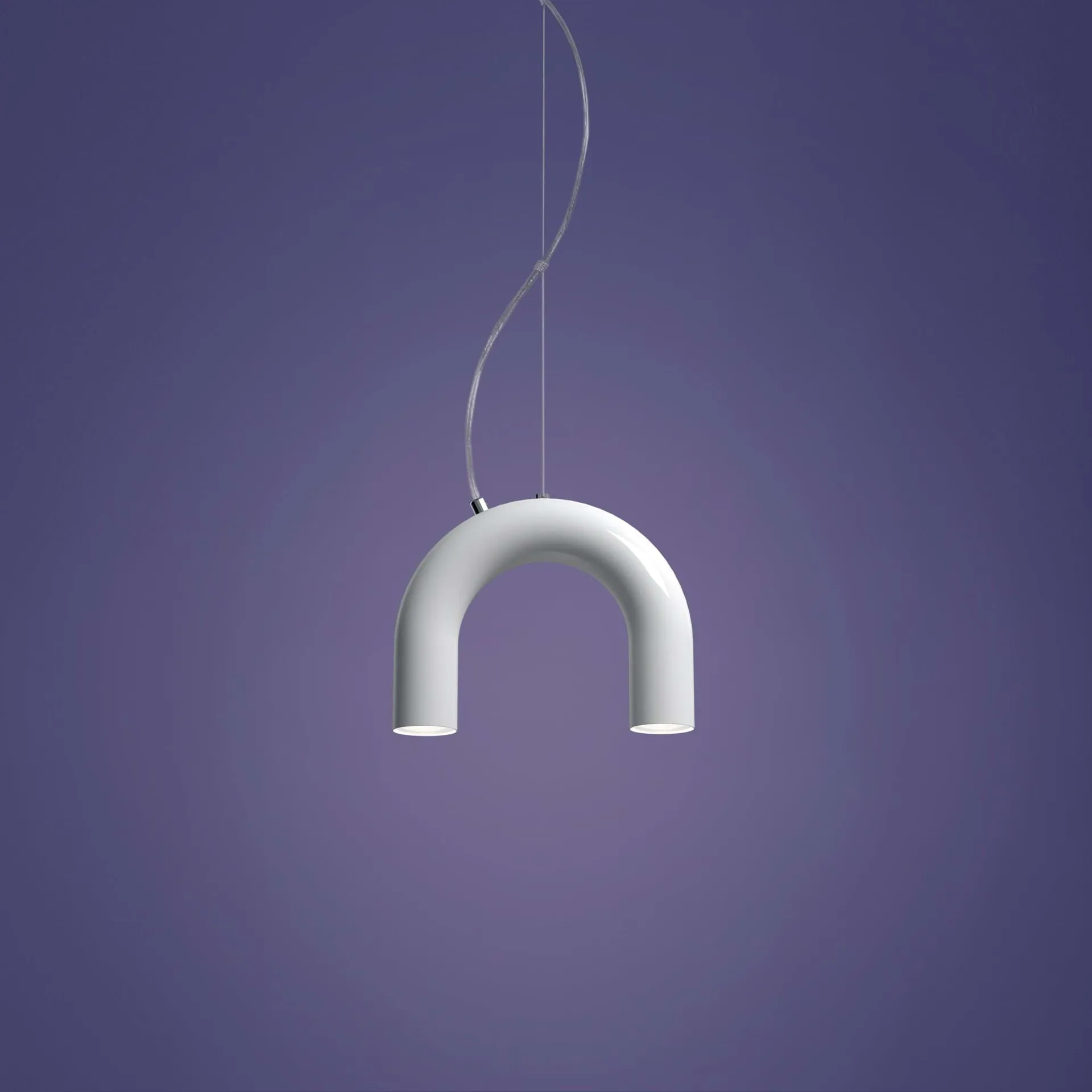 Arch single pendente, Bianco, 25,5 cm Oblure