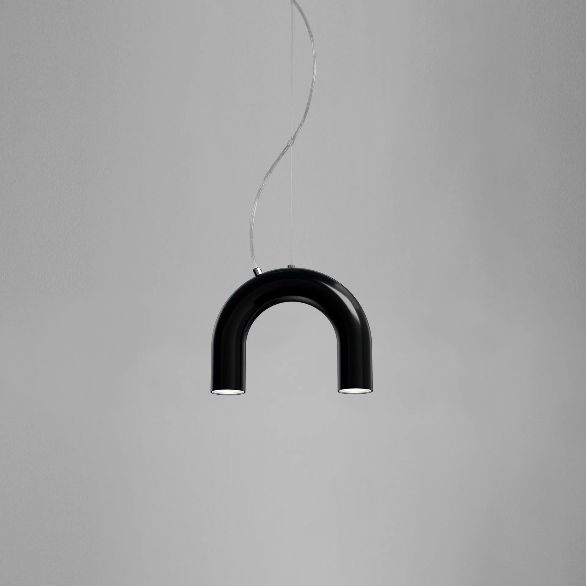 Arch single pendente, Black, 25,5 cm Oblure