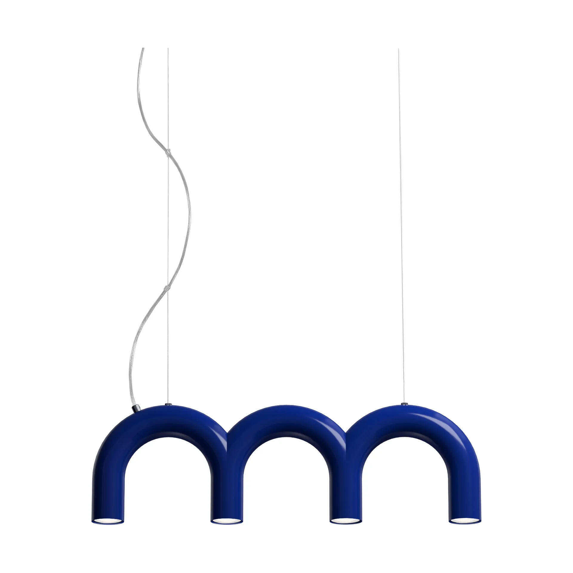 Arch triplette lampadario, Blue, 65,6 cm Oblure