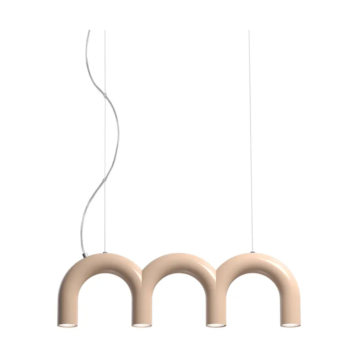 Arch triplette lampadario - Nude, 65,6 cm - Oblure