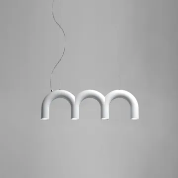 Arch triplette lampadario - White, 65,6 cm - Oblure