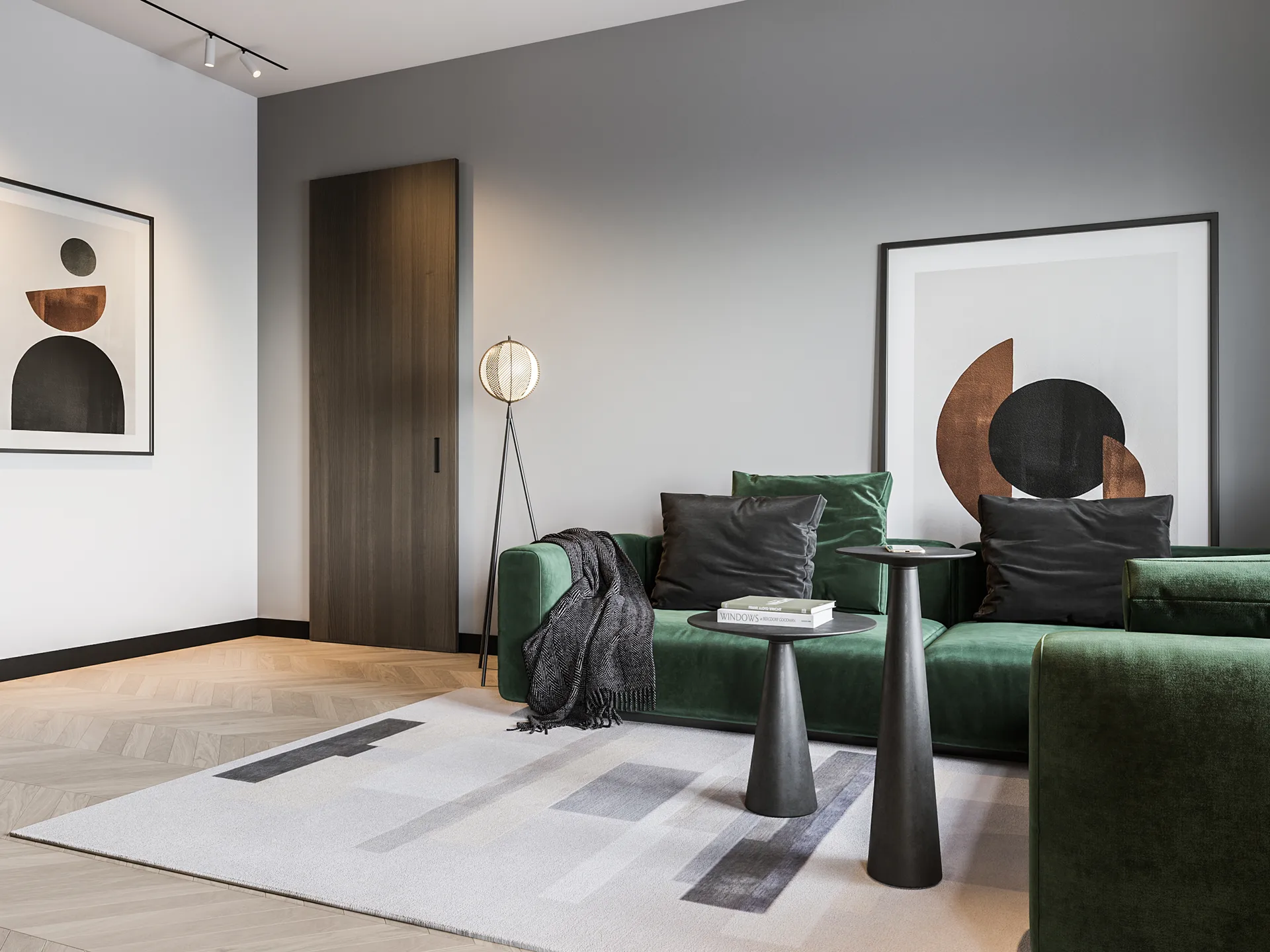 Lampada da pavimento Mondo 153 cm, Nero Oblure