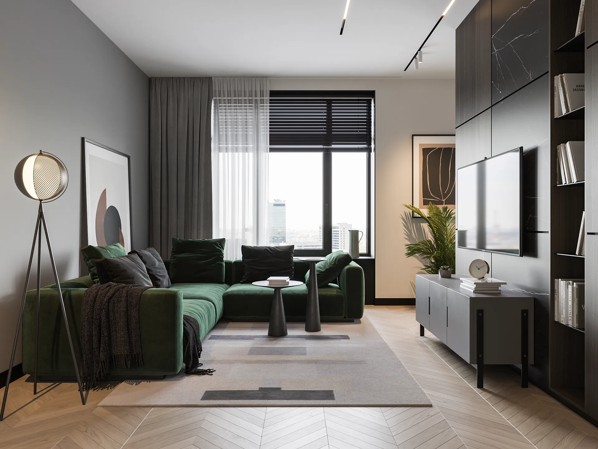 Lampada da pavimento Mondo 153 cm, Nero Oblure