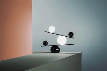 Lampada da tavolo Balance - Black, v2 - Oblure