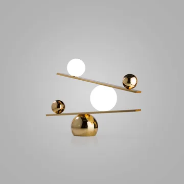 Lampada da tavolo Balance - Brass, v2 - Oblure