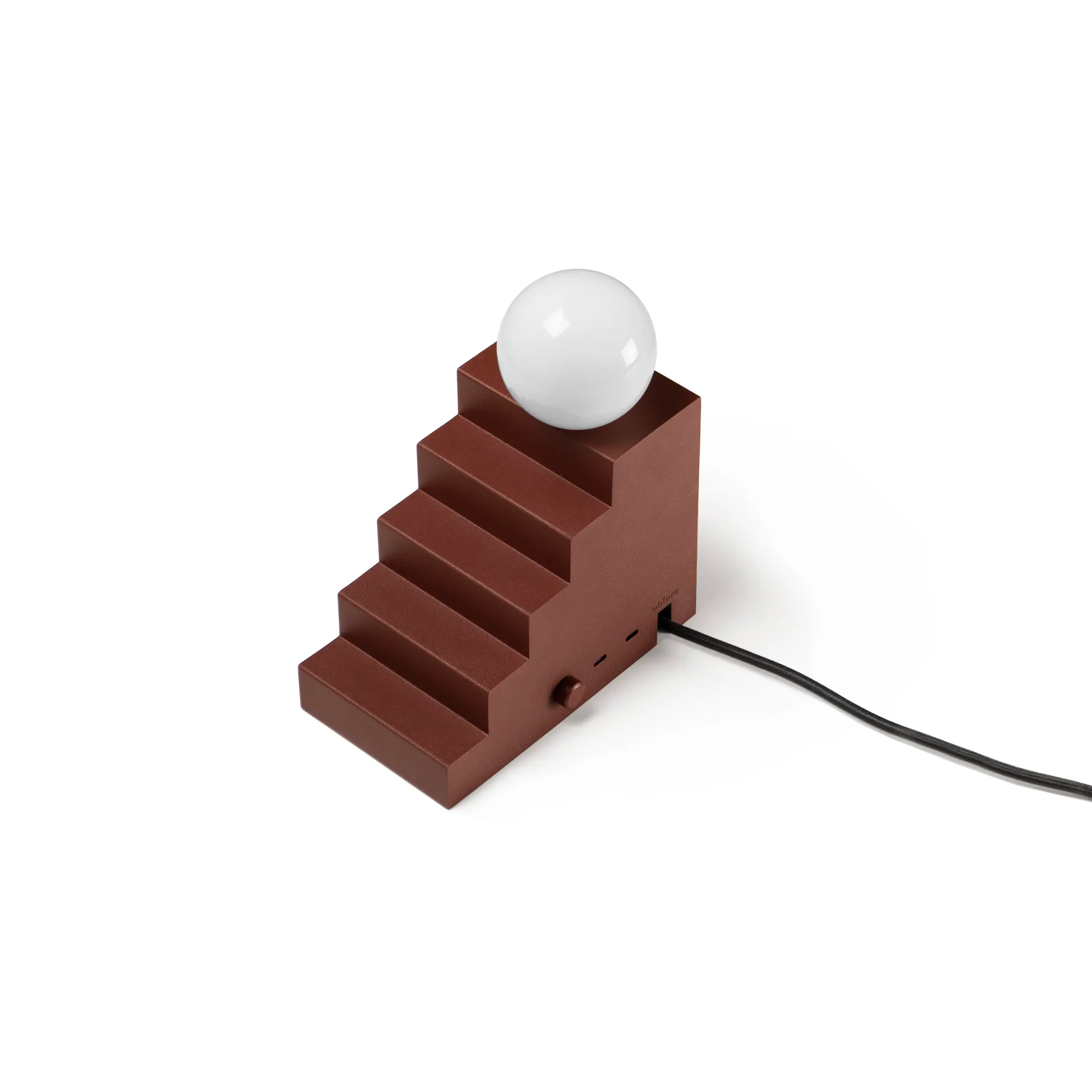 Lampada da tavolo Stair, Deep red Oblure