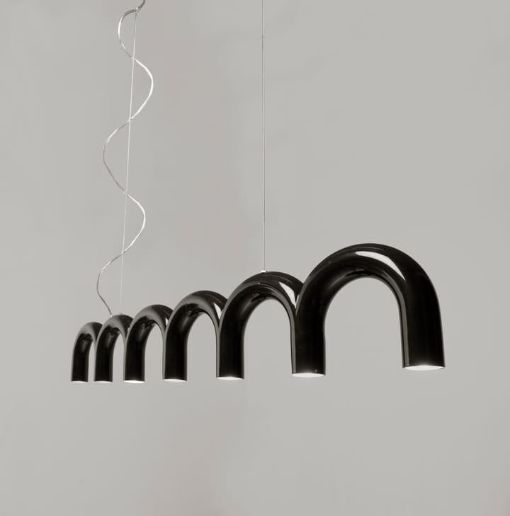 Lampadario Arch 125,6 cm - Nero - Oblure