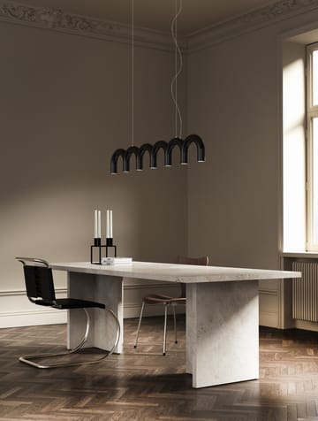 Lampadario Arch 125,6 cm - Nero - Oblure