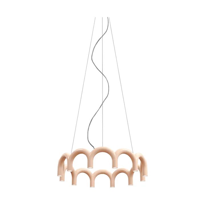 Lampadario Arch circle Ø 76 cm - Nude, Ø98 cm - Oblure