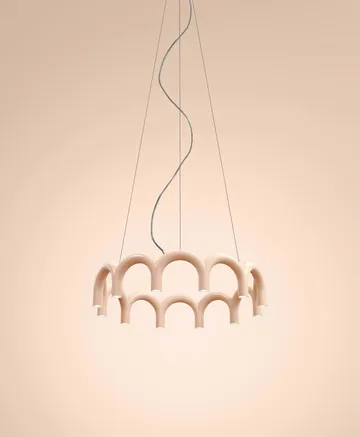 Lampadario Arch circle Ø 76 cm - Nude, Ø98 cm - Oblure