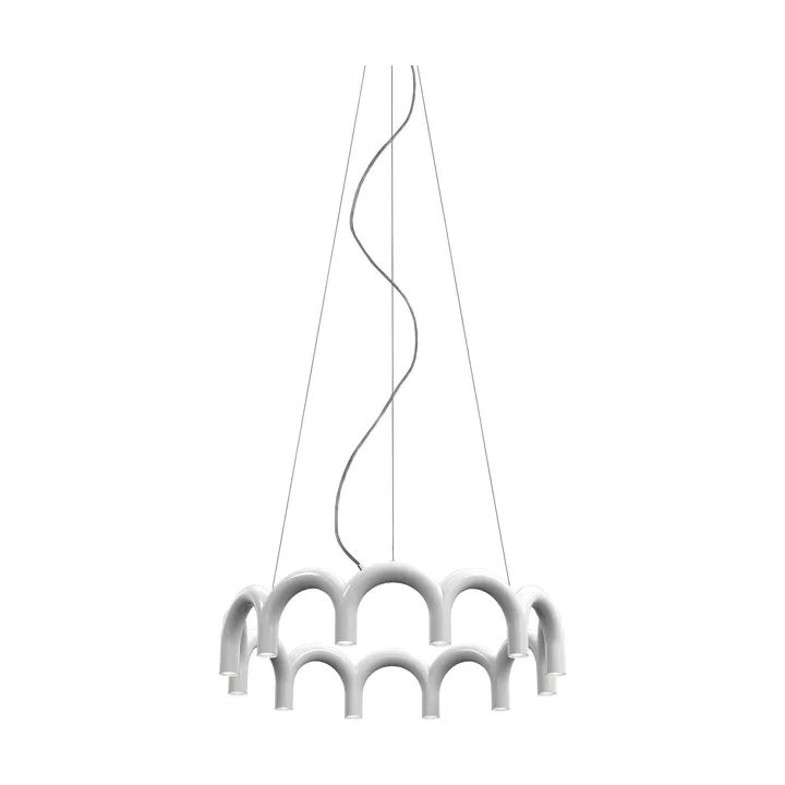 Lampadario Arch circle Ø 76 cm - White, Ø98 cm - Oblure