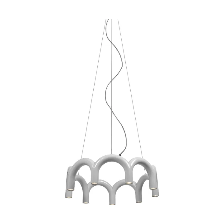 Lampadario Arch circle - Bianco, Ø76 cm - Oblure
