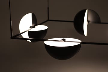 Lampadario Trapeze quertette 113,5x113,5 cm - Nero - Oblure