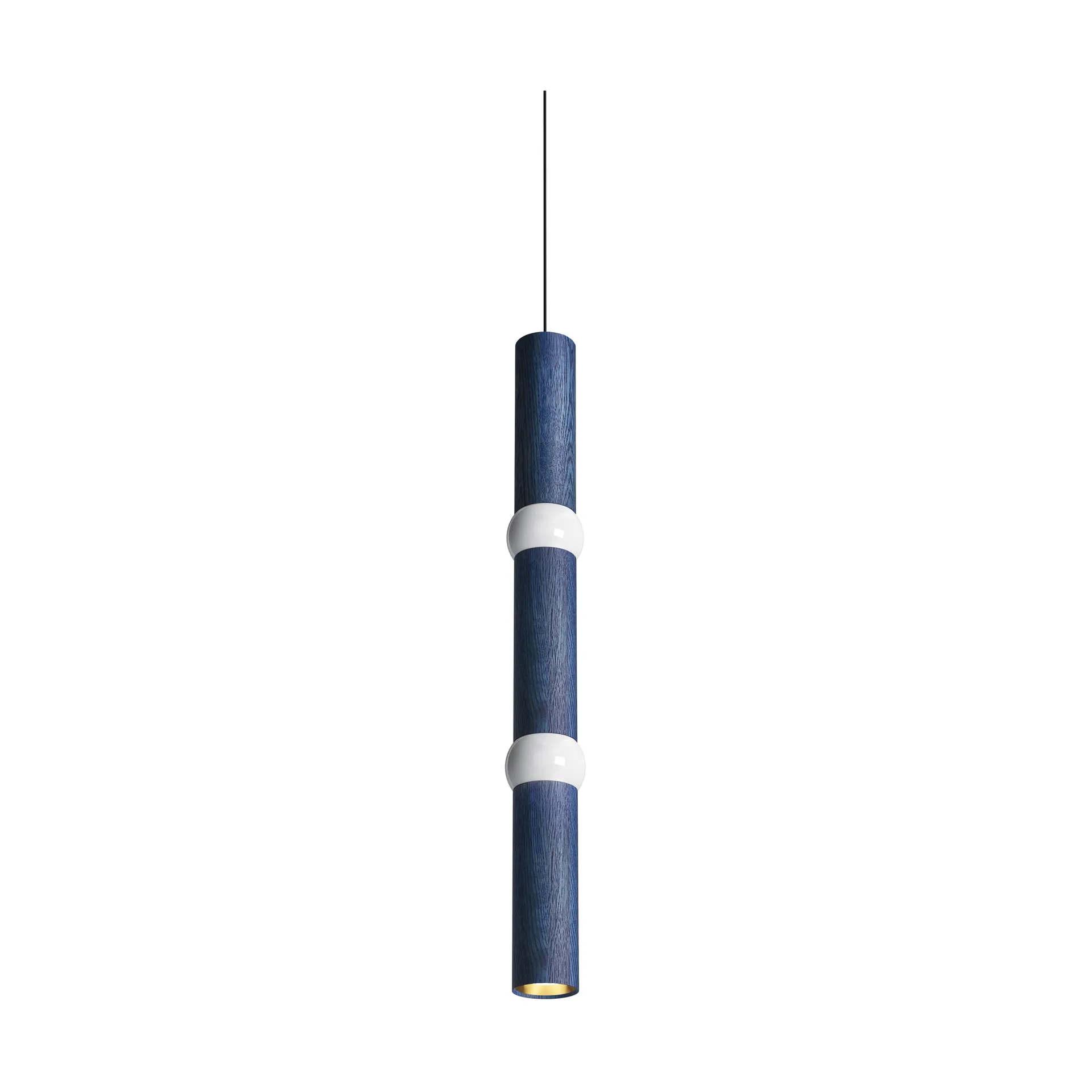 Lightbone lampada a sospensione, Large 83,6 cm, blue oak Oblure