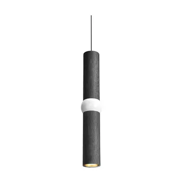 Lightbone lampada a sospensione - Medium 53,8 cm, black oak - Oblure